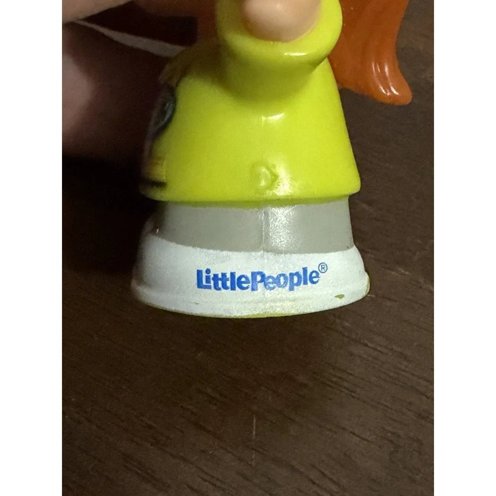 Fisher-Price Little People Red Hair Bus Driver Woman Ponytail Doll Girl Figure